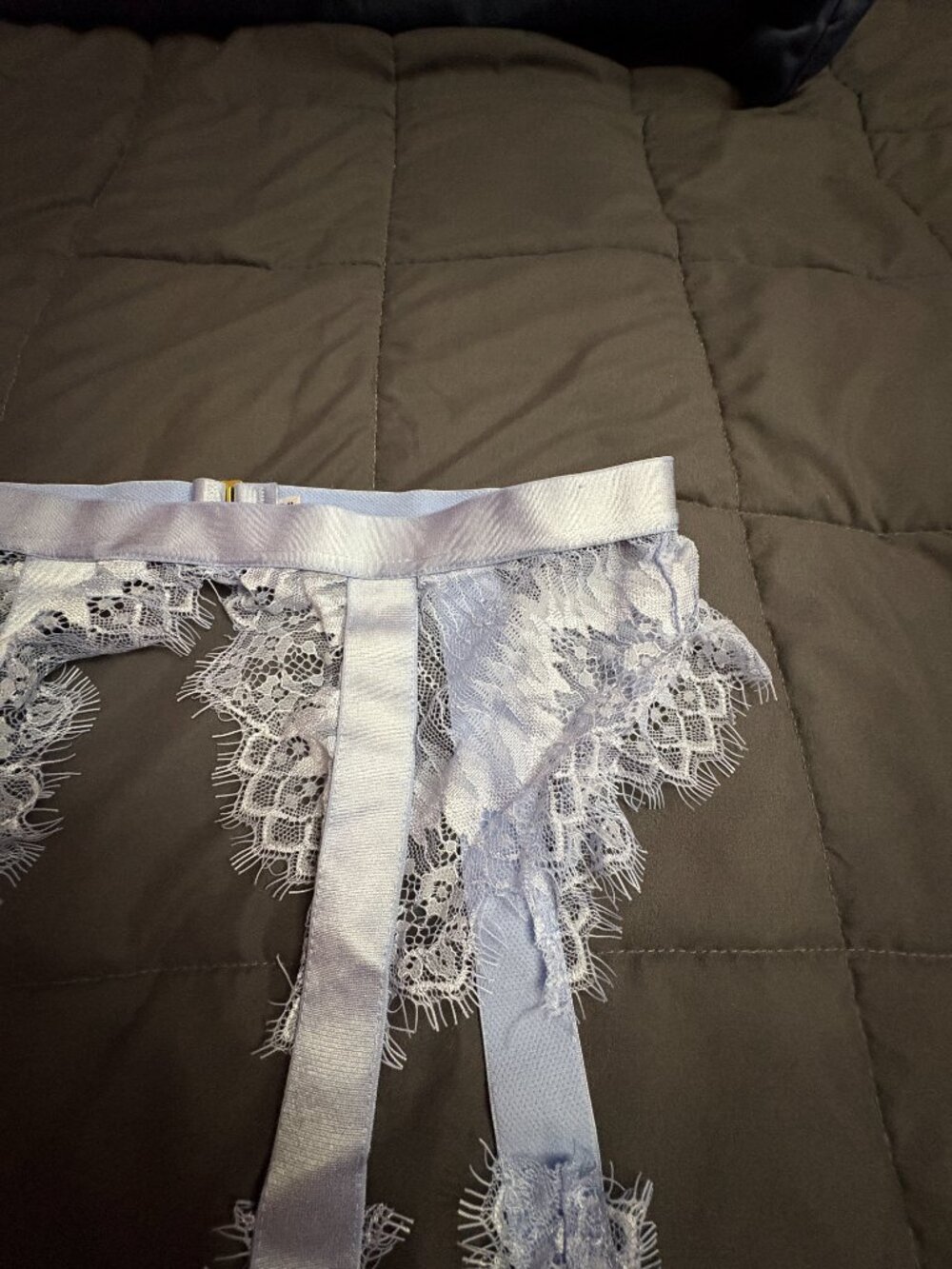 INC Satin Lace Garter Belt w/ Adjustable Straps - Size: L/XL - NWOT - Picture 6 of 13